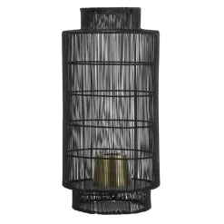 L&L tafellamp Gruaro zwart draad