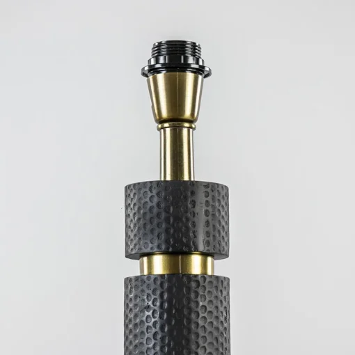 Lampvoet Azoyu zwart/brons exclusief kap