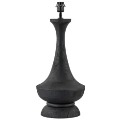 Lampvoet Nicolo zwart hout exclusief kap