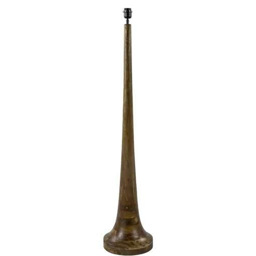 Lampvoet/vloerlamp Jovany wood oil brown