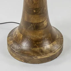 Lampvoet/vloerlamp Jovany wood oil brown