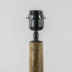 Lampvoet/vloerlamp Jovany wood oil brown