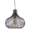 Landelijke draadlamp-hanglamp bruin 48cm