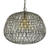 Landelijke hanglamp Alwina antiek brons L&L