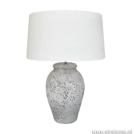 Landelijke stenen lampvoet Vulsini 50 cm