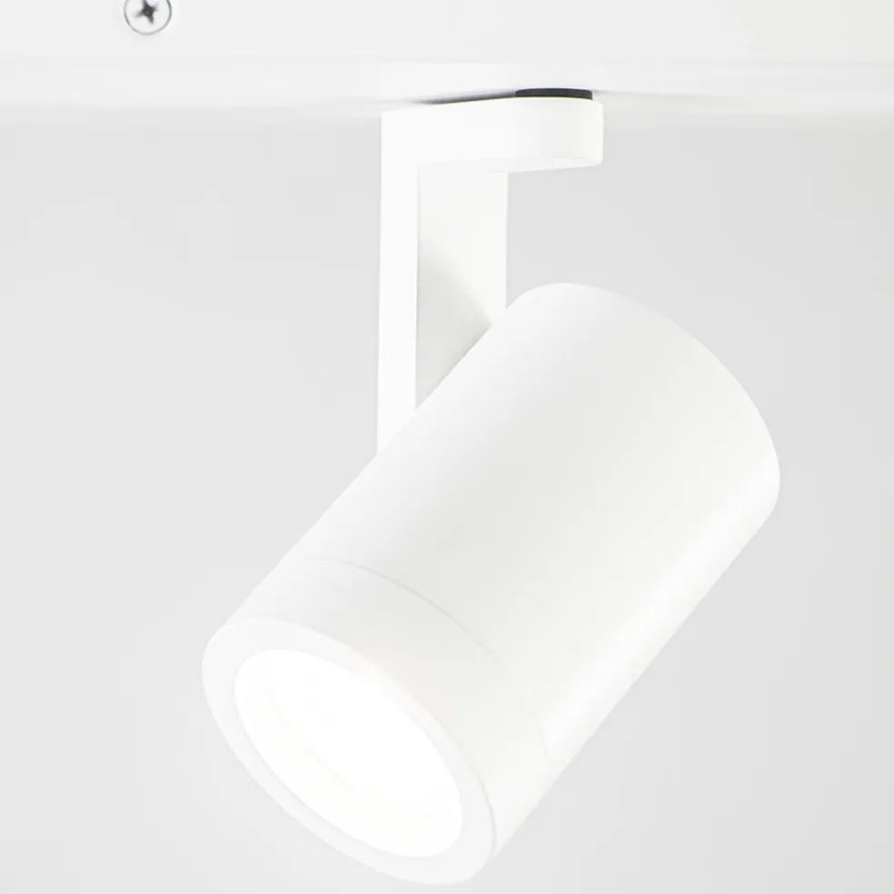 Langwerpige 4-lichts opbouwspot mat wit GU10