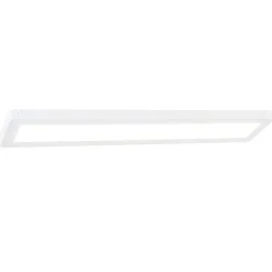 Langwerpige plafondlamp LED panel wit
