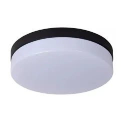 LED badkamerplafondlamp zwart met bewegingssensor