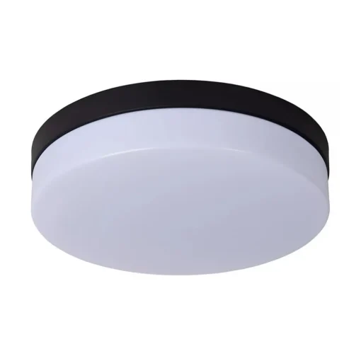 LED badkamerplafondlamp zwart met bewegingssensor