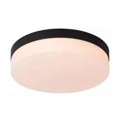 LED badkamerplafondlamp zwart met bewegingssensor