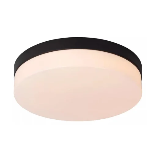 LED badkamerplafondlamp zwart met bewegingssensor