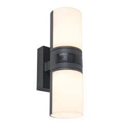 LED buitenlamp cilinder draaibaar inclusief bewegingssensor