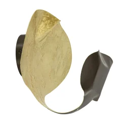 LED design wand/plafondlamp brons met goldleaf