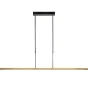 LED hanglamp aluminium mat zwart met mat goud dimbaar