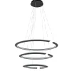 LED hanglamp ringen mat zwart
