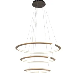 LED hanglamp ringen mat zwart