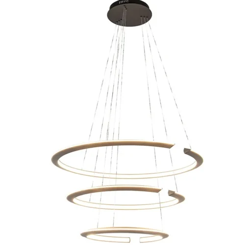LED hanglamp ringen mat zwart
