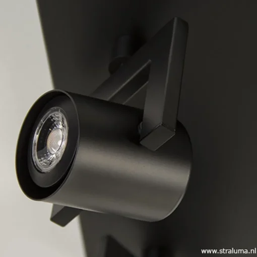 LED plafondspot vierkant mat zwart