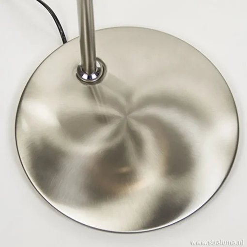 LED staande lamp-uplighter staal-dimbaar