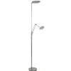 LED uplighter met verstelbare leesarm nikkel