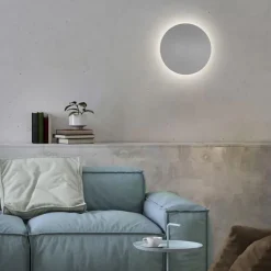 LED wandlamp op accu grijs dmbaar