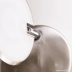 LED wandlamp staal met dimmer