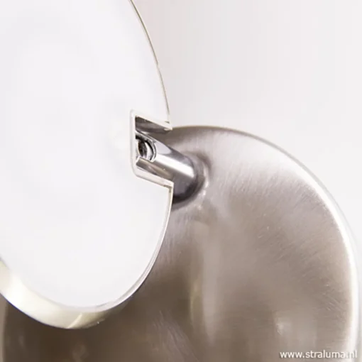 LED wandlamp staal met dimmer