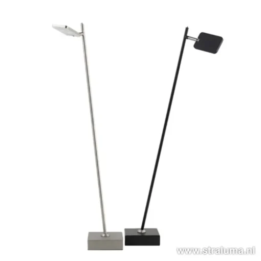 Leeslamp Block nikkel met pushdimmer