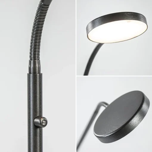 Leeslamp Denia Flex zwart dim-to-warm