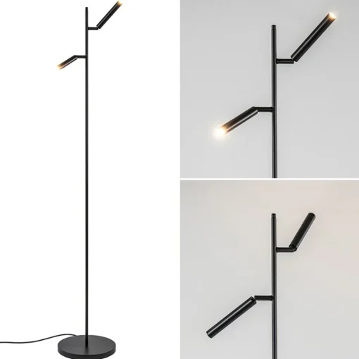 Leeslamp Flute 2l zwart dim-to-warm
