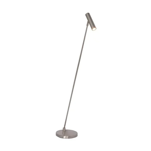 Leeslamp nikkel led + tastdimmer