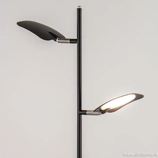 Leeslamp Raggio 2L zwart 3-step dim