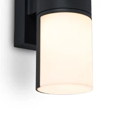 2-Lichts LED buitenlamp verstelbaar zwart aluminium