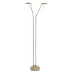 2-Lichts leeslamp brons LED dimbaar