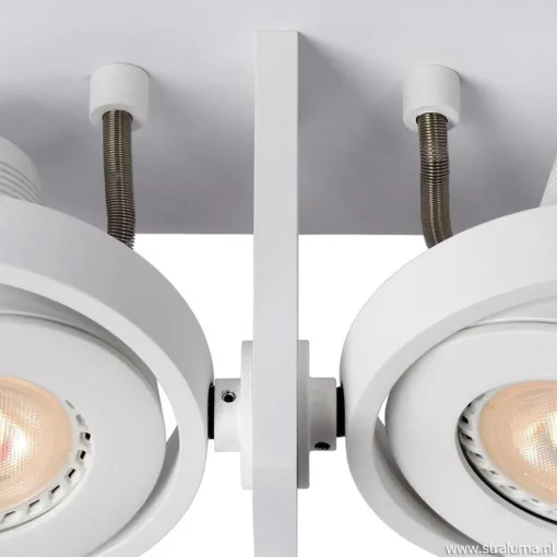 2-Lichts opbouwspot wit dim to warm LED
