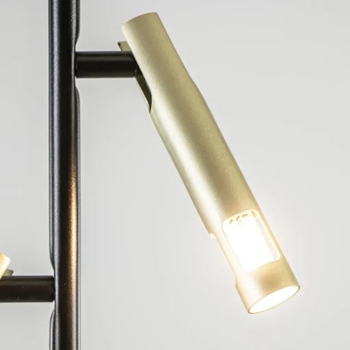 3-Lichts plafondlamp G9 zwart met goud