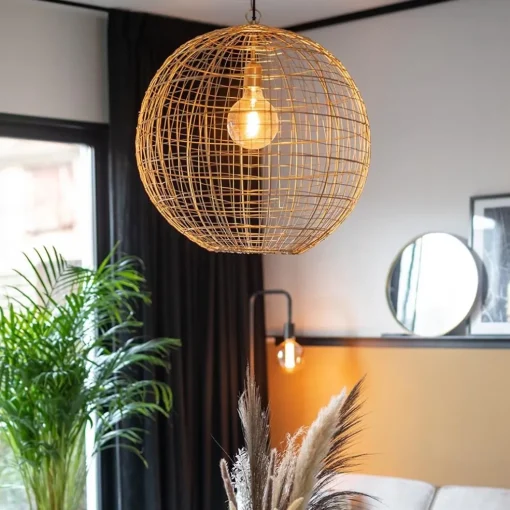 Light & Living hanglamp Mirana goud