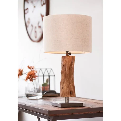 Light & Living lampvoet Siji metaal met hout