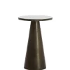 Light and Living bijzettafel Ynez bruin marmer 29x43 cm