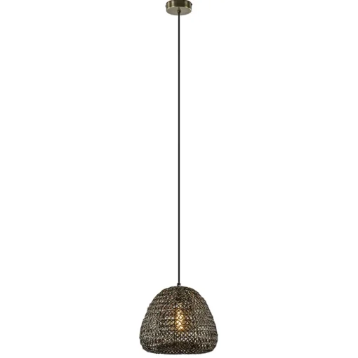 Light and Living hanglamp Finou klein antiek brons