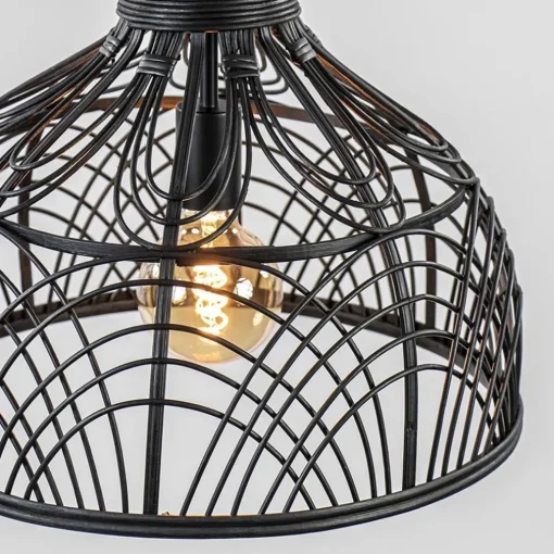 Light and Living hanglamp Pocita zwart