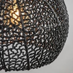 Light and Living hanglamp Sinula mat zwart 45 cm