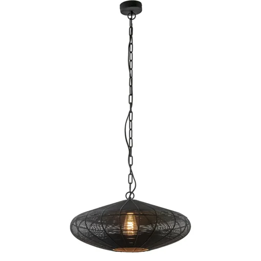Light and Living hanglamp Bahoto mat zwart 51 cm