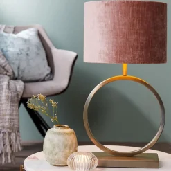 Light and Living lampvoet Liva licht goud