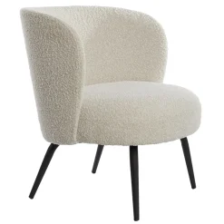 Light and Living stoel Dieyda créme met zwarte poot