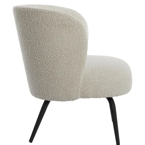 Light and Living stoel Dieyda créme met zwarte poot