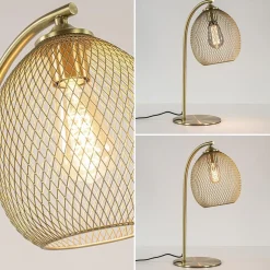 Light and Living tafellamp Moroc goud metaal