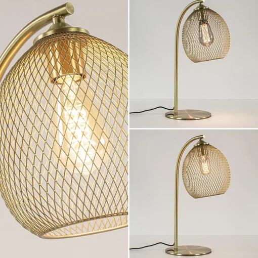 Light and Living tafellamp Moroc goud metaal