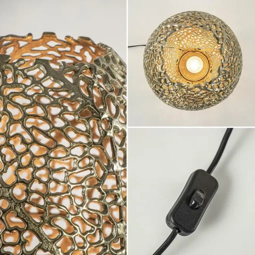 Light and Living tafellamp Sinula goud groot