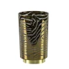 Light and living tafellamp grijs goud op batterijen Zebra